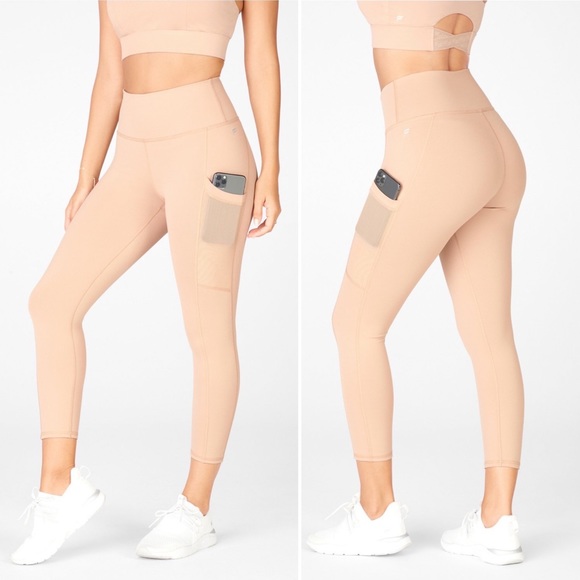 Fabletics Pants - Fabletics Leggings Mia High Waisted Capri Legging With Pocket Size Small NWT